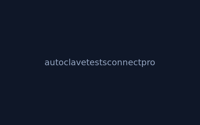 AutoclaveTestsConnectPro — The six regulatory sterilization tests, assisted by AI.