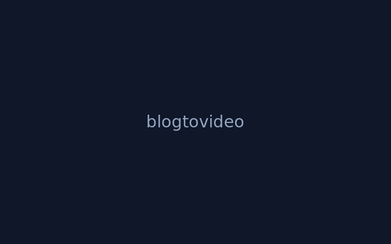 BlogToVideo — Turn written content into video automatically.