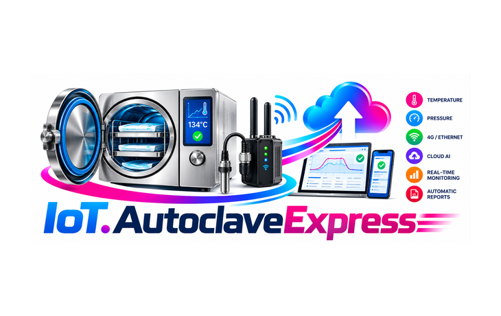 IoT AutoclaveXpress — Turn any autoclave into a Smart Autoclave — continuous cycle monitoring.