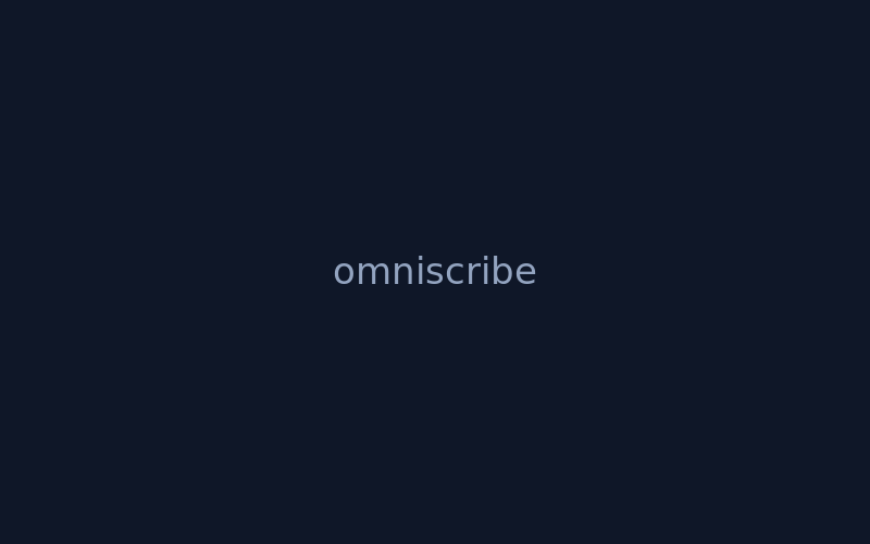 OmniScribe — Sovereign transcription — no third-party data dependency.